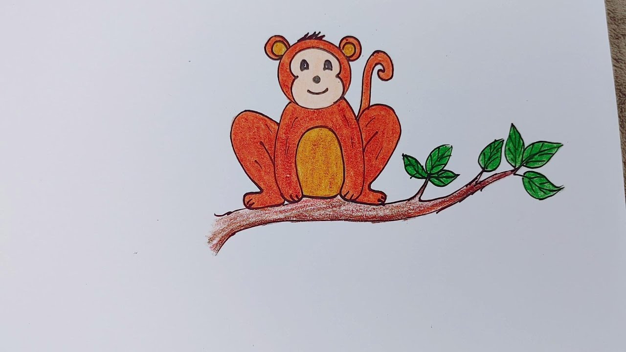 How To Draw A Monkey Youtube