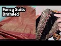 ladies party suits/wedding collection for women/embroidered suits pakistani/#5/#shorts