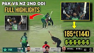 Pakistan vs New Zealand 2nd odi full highlights | fakhar zaman century highlights