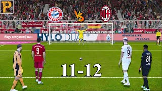 Longest Penalty Shootout | Bayern Munich vs AC Milan  | PES23 PC Gameplay #bayern