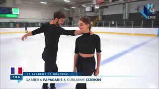 Olympic Champions Ice Dancers Gabriella Papadakis, Guillaume Cizeron. FD 2022 . 7.04.21.Edited.