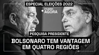 Bolsonaro tem vantagem em quatro regiões; Lula em uma, aponta pesquisa IDEIA