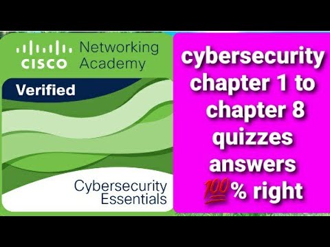 Cisco Cybersecurity Chapter 1 To 8 Quiz Answers @Cisco// Cybersecurity ...