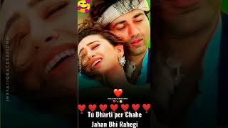 Sunny Deol Karishma Kapoor song Tu Dharti Pe Chahe Jahan Bhi Rahegi//🥰