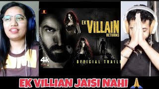 EK VILLAIN RETURNS (Official Trailer) Reaction | JOHN, DISHA, ARJUN, TARA | MOHIT SURI