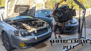 Subaru Outback XT EJ25 Engine Removal