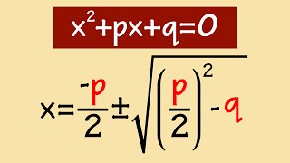 Proving the pq formula for solving quadratic equations