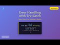 Node.js Async/Await Error Handling: Try-Catch for Beginners!
