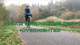 200KM Bikepacking Test mit Overnighter