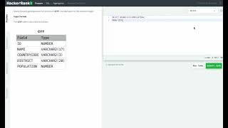 Hackerrank SQL Solution #25 Basic SQL - Average Population