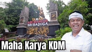 Amazing!! Maha Karya Sang Gubernur Jabar Kang Dedi Mulyadi Taman Air Mancur Sri Baduga