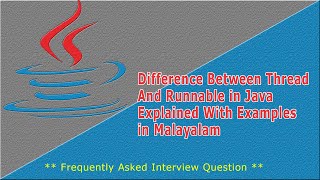 Difference Between Thread and Runnable in Java Explained in Malayalam With Examples