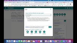 How to export a citation from a Proquest database to Noodletools (no sound)