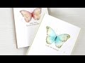 Watercolor Stamping: Easy Butterflies