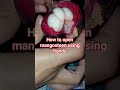 how  to open mangosteen using hands#mangosteen #howtoopenmangosteen