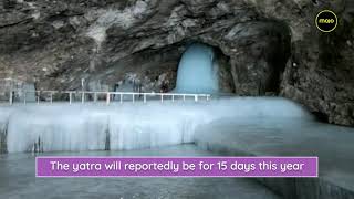 First visuals of holy  Amarnath cave in Kashmir 2020