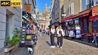 🇫🇷Touristic Paris Walk Summer 2023 🥖Walking Tour Arc de Triomphe and Montmartre [4K HDR]