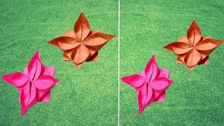 How to make origami paper flower / Diy origami lotus /Easy diy paper flower 2022