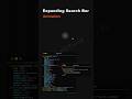 Expanding Search Bar in HTML CSS #searchbar #animation #webdesign #animatedbutton #shorts#shortsfeed