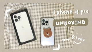 Unboxing📦｜iPhone 13 pro🍎 Overdigi anti-drop transparent phone case, Phone pop holder🐻｜SOFIE BBean