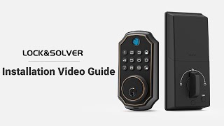 LOCK\u0026SOLVER E02 Smart Fingerprint Lock Installation Guide Video