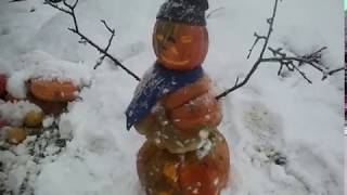 snjesko od tikvi snowman halloween