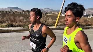 Carrera zacatuches 7km  Tenango del Aire 🏃🏽‍♂️🏆juvenil pone en aprietos a todos 😱😱😱#atletismo