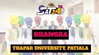 SATURNALIA 2024 BHANGRA || THAPAR UNIVERSITY PATIALA || LIVE FOLK BHANGRA