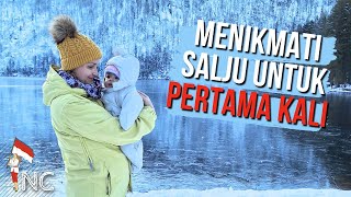 Berlibur di pegunungan: Bayi Ceko-Indonesia menikmati salju pertama kali! ❄️🇨🇿🇮🇩