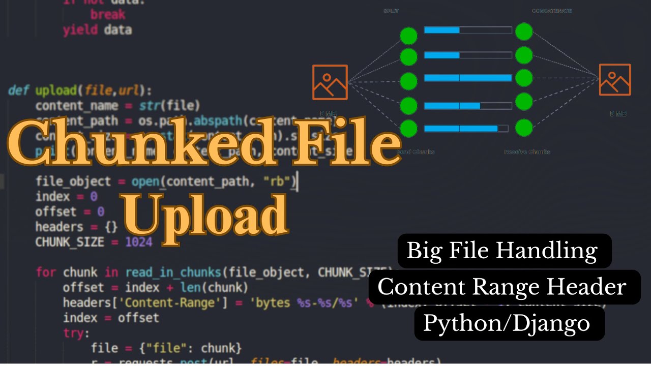 Upload Big Size File Chunk By Chunk In Python || Chunked File Upload ...