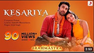 Kesariya Full HD Video|Arijit Singh |Brahmastra|Ranbir Kapoor, Alia Bhatt|Cute🥰Love Story Song 2022|