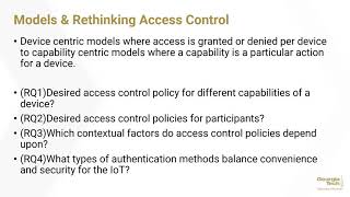 Rethinking Access Control and Authenticationfor the Home Internet of Things (IoT) CS 6263 paper