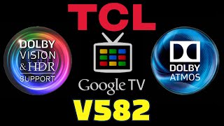 Cómo funcionan plataformas de streaming en TCL Google TV V582 4k HDR HLG HDR10+ Dolby Vision Atmos