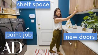 4-Hour Tiny Space Transformation: Laundry Room Makeover | Room Refresh | Architectural Digest
