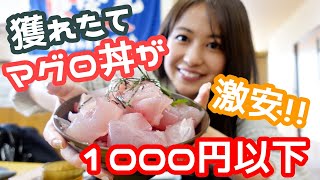 1000円以下で山盛りマグロ丼を食べる