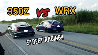 Nismo 350Z vs Subaru WRX /CLOSE RACE!