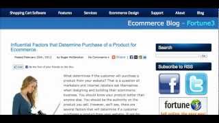 The Most Influential Factors of Ecommerce : Online Shopping Behavior
