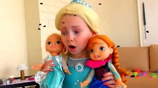 Alice as a Princess Sofia The First  play with baby dolls