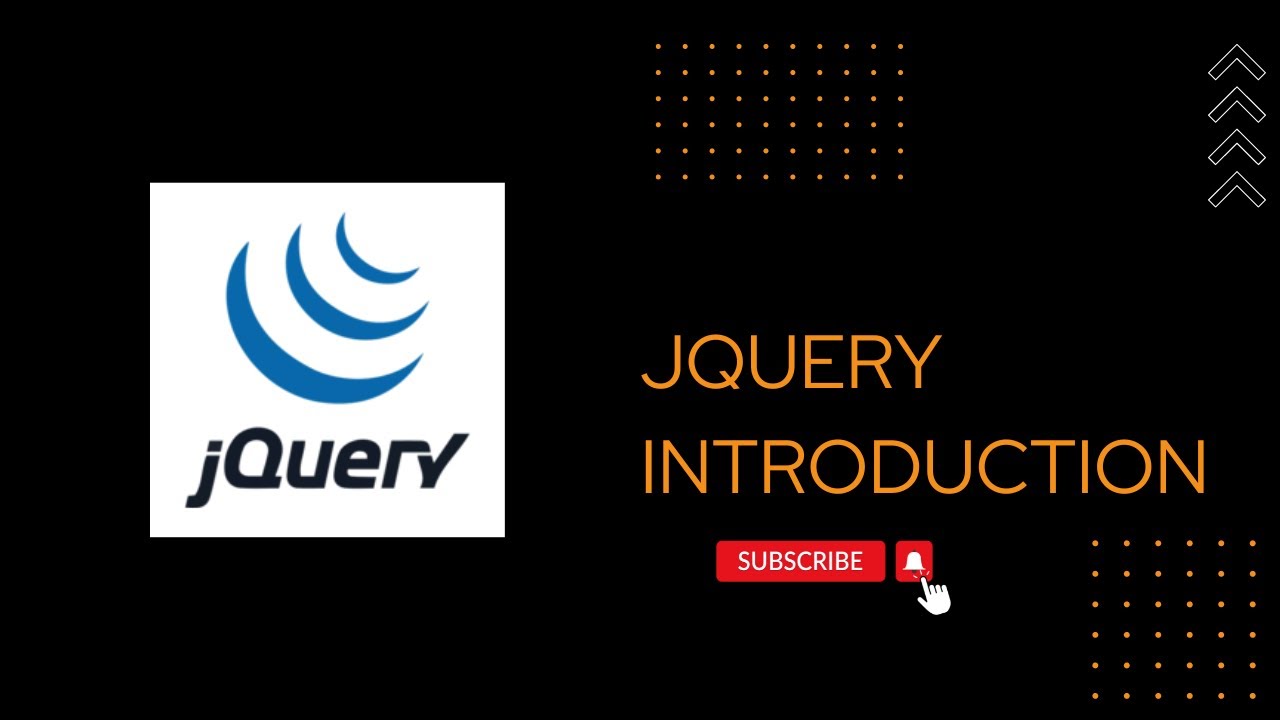 JQuery Introduction (Tamil) - YouTube