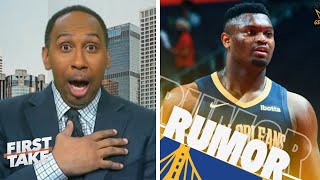 Stephen A tells Warriors to trade Zion Williamson after losing to Lakers