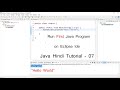 How to create first Java program on Eclipse Ide in Hindi - 08 | Hello World | Java Tutorials