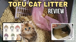 UNBOXING TOFU CAT LITTER, LITTER REVIEW, FLUSHABLE?