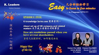 Episode 5 - How to legitimately pass directors'/shareholders' resolutions