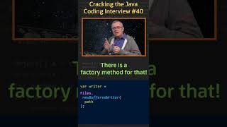 How can you open a file for writing text? - Cracking the Java Coding Interview