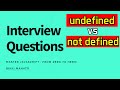 undefined vs not defined | JavaScript Interview Questions | Zero to Hero! 🏆