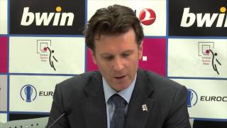 EUROCUP - Pressekonferenz Telekom Baskets Bonn vs. CAI Zaragoza (108:104, 30.10.2013)