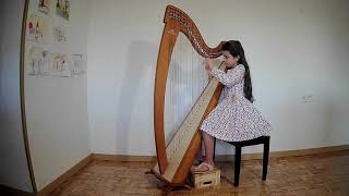 Reverie by Marcel Grandjany.  Sara Molina 8 years. Debut. Glowing Harp Competition 2021