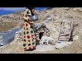 a cave house making a brick barbecue the nomadic life of banu zari in the mountains