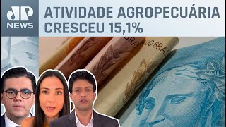 PIB brasileiro fecha 2023 com alta de 2,9%; Alan Ghani, Amanda Klein e Vilela comentam