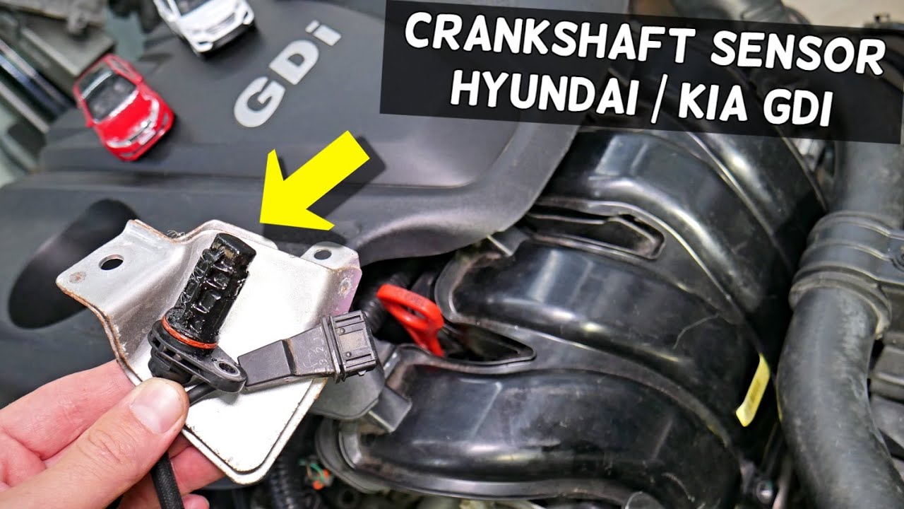 CRANKSHAFT POSITION SENSOR REPLACEMENT LOCATION HYUNDAI KIA 2.4 GDI ...